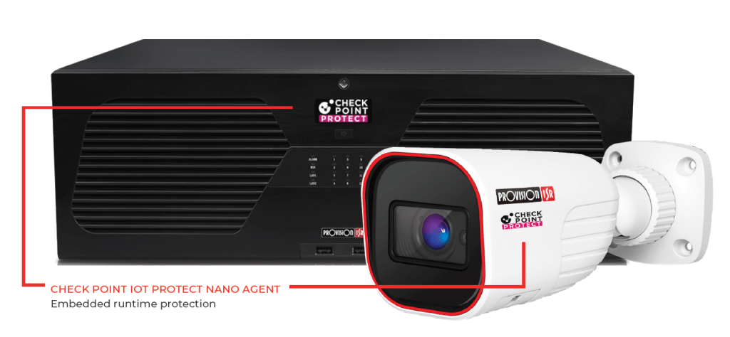 Provision-ISR NVR e telecamera con Check Point IOT Protect Nano Agent